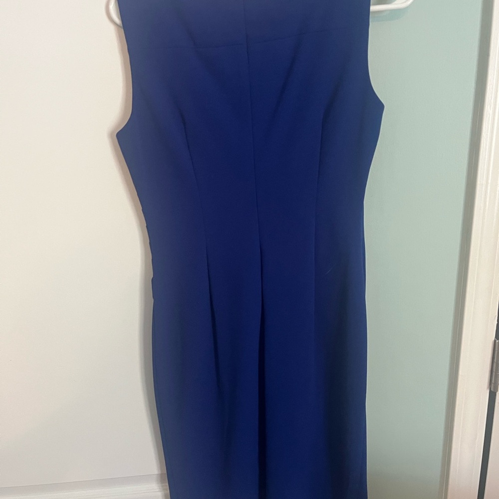 Calvin Klein Strapless Royal Blue Dress